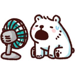 白白日記 · 好熱啊!